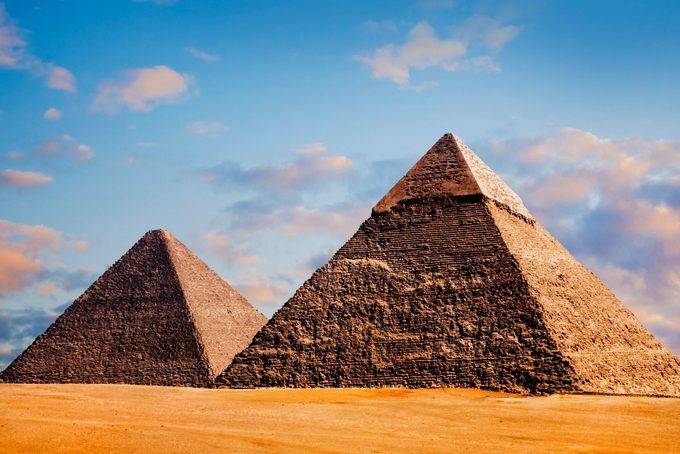 Giza pyramids, cairo, egypt