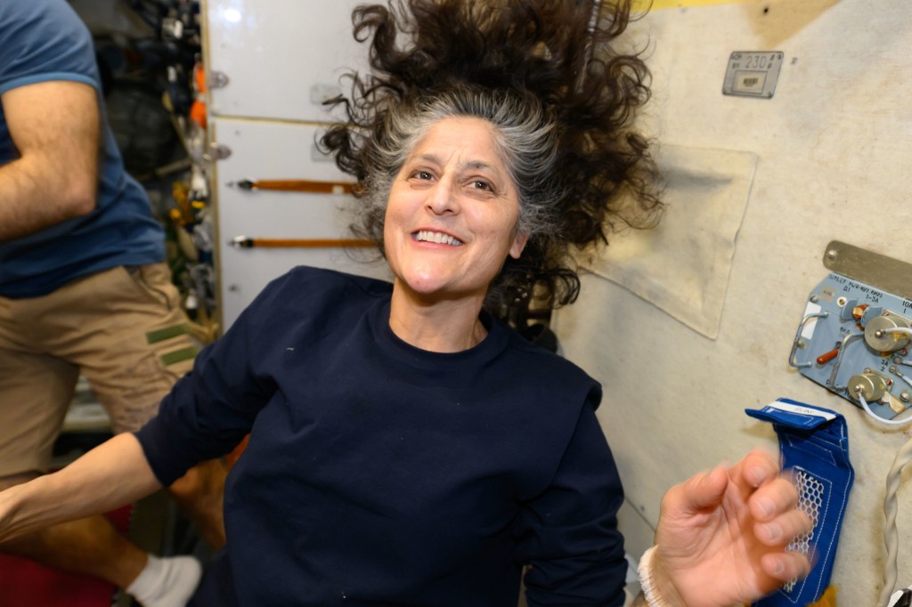 Трамп назвал Уильямс «женщиной с дикими волосами» и пообещал вернуть ее домой. NASA/ISS/SWNS