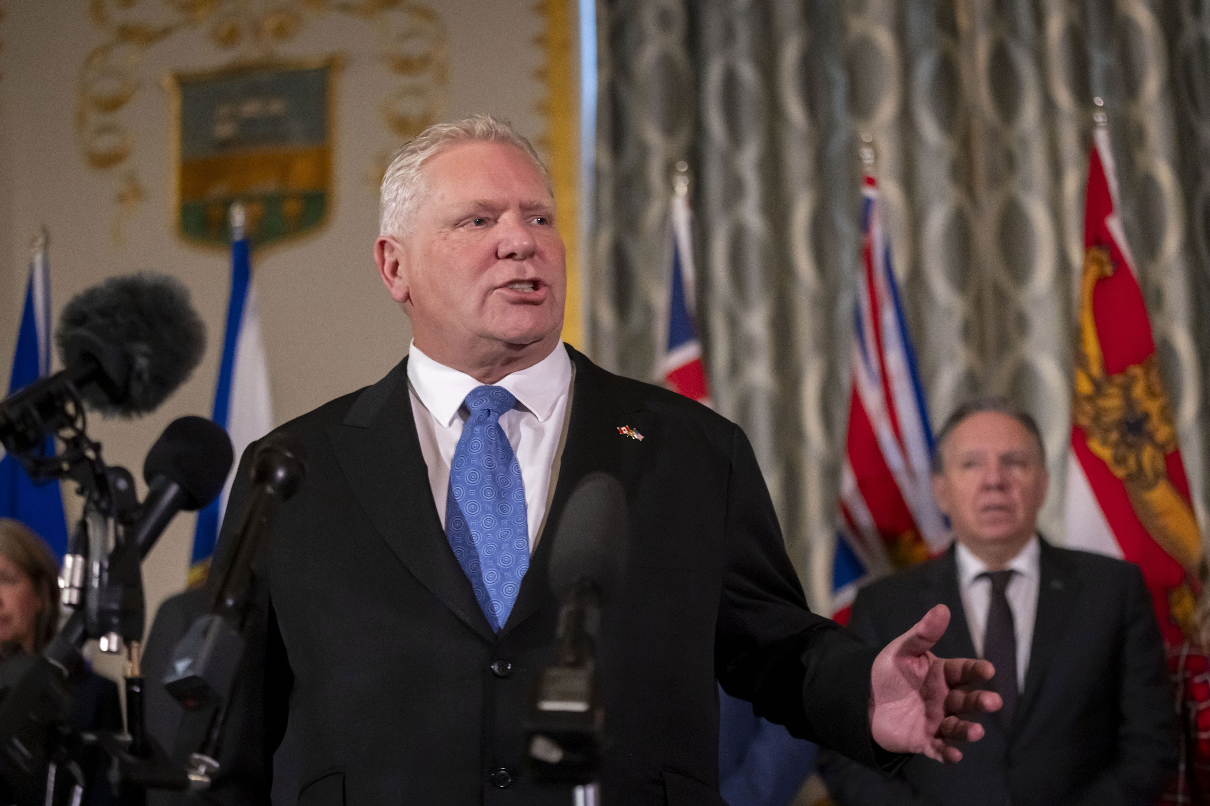 Like something out of 'Saturday Night Live': Ontario premier laughs off 'Lake America' executive order