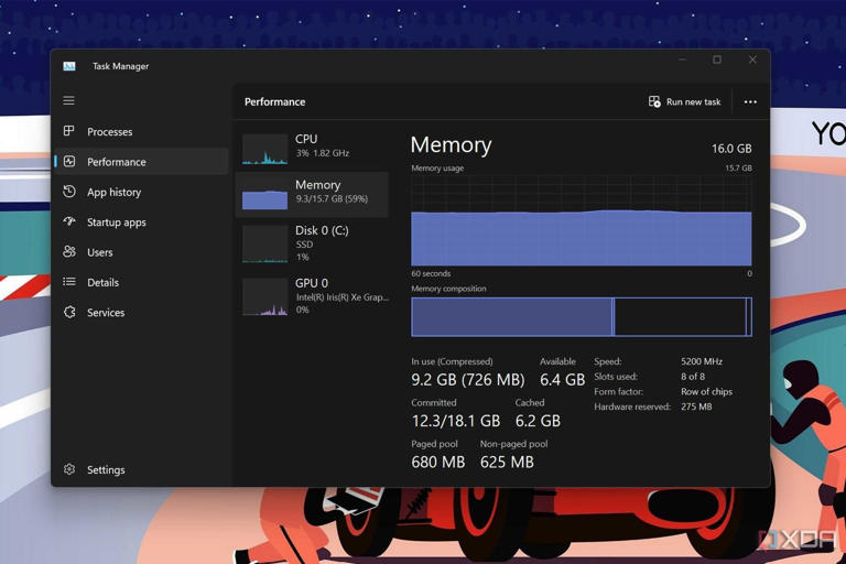 Screenshot showing Windows 11 Task Manager