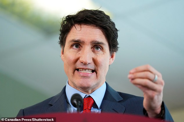 Prime Minister Justin Trudeau answers reporters questions during an event in Ottawa