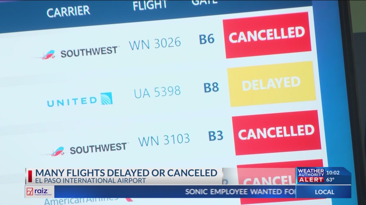 EL PASO FLIGHTS CANCELED AFTER FAA IMPOSES THEN LIFTS SUDDEN visual data 6