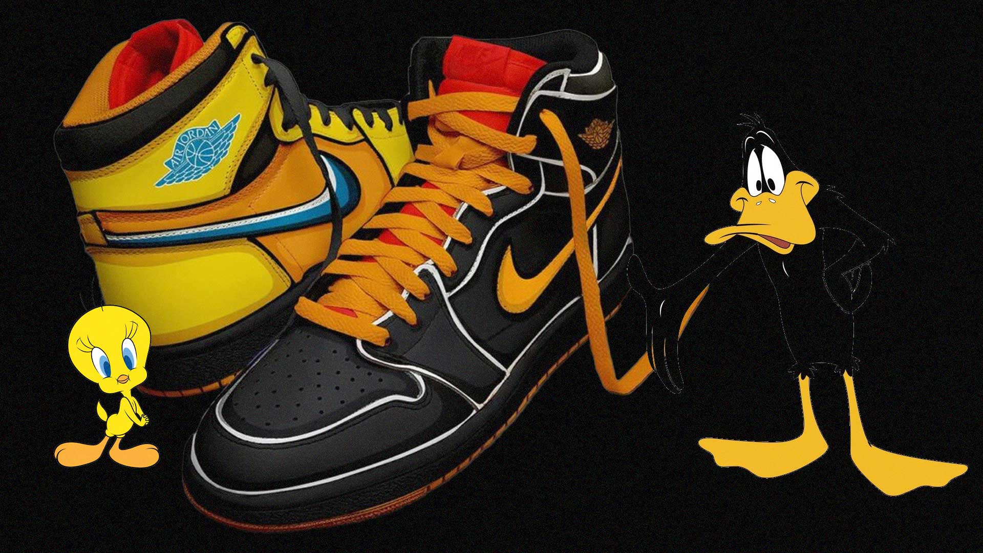 Prepare to Be Blown Away by the “Tweety x Daffy” Air Jordan 1
