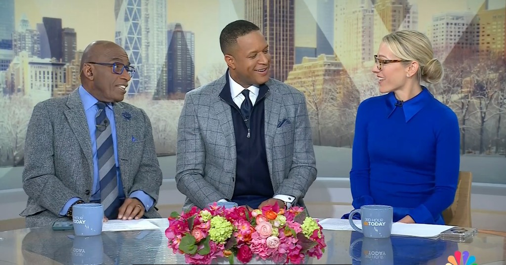 Lindsay Czarniak joined Craig Melvin and Al Roker on Today