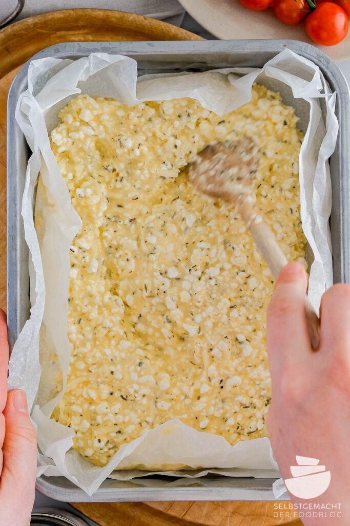 Hüttenkäse Auflauf mit Tomaten (Low-Carb)