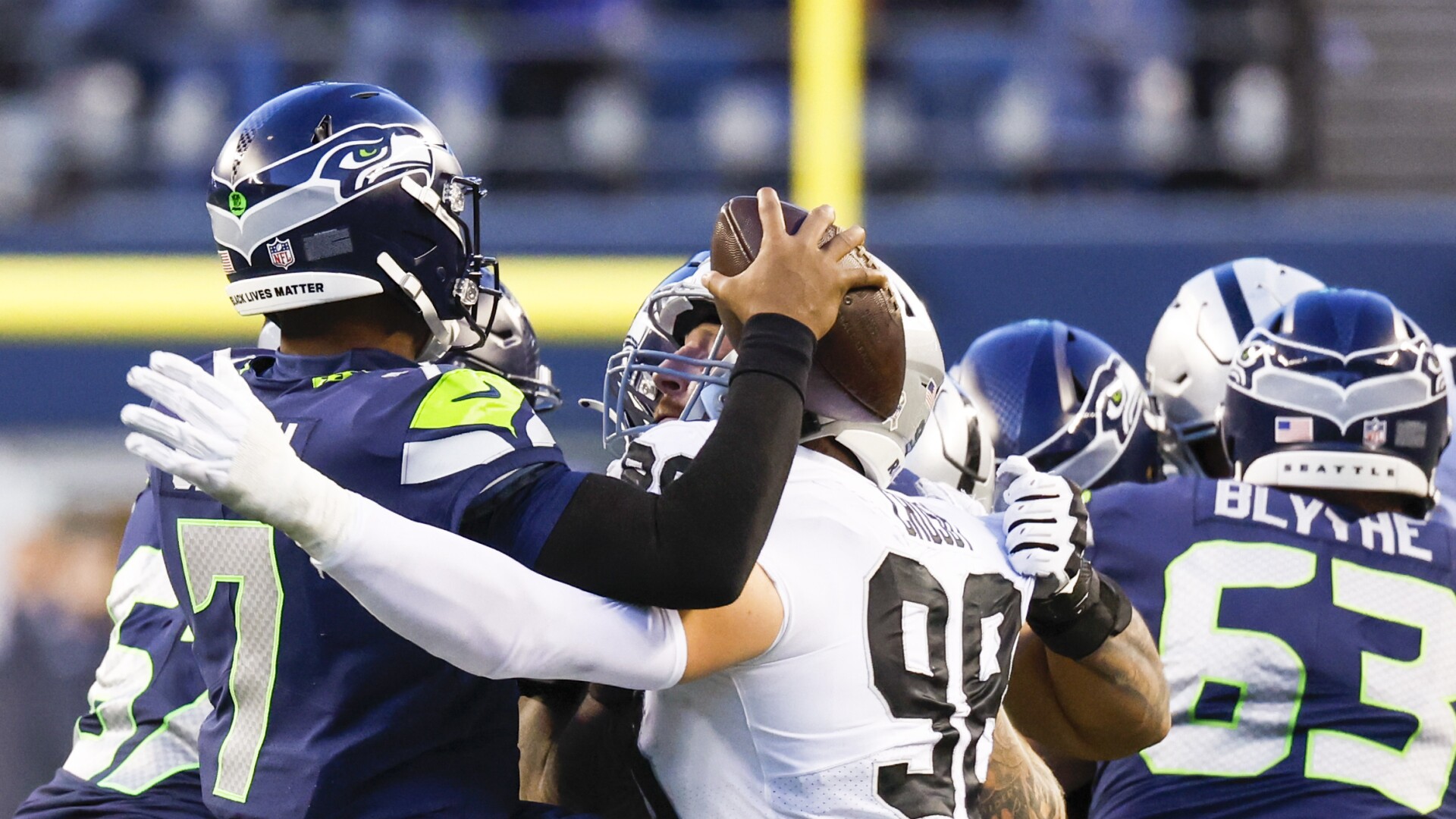 Report: Seahawks wanted Maxx Crosby, Raiders said he's not available