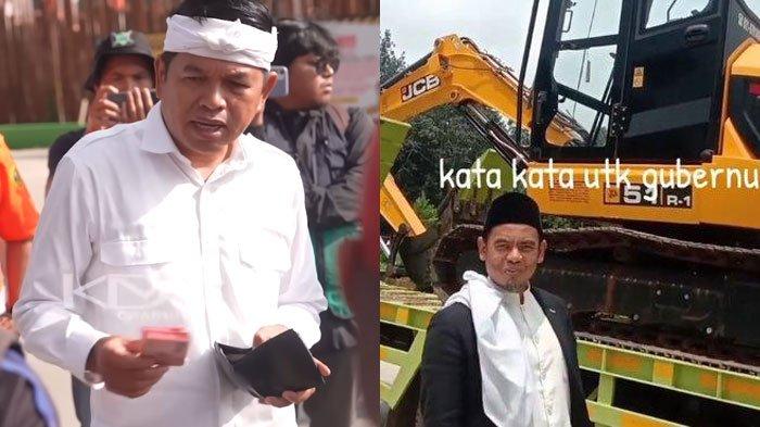 ALAT BERAT MUNGIL - Dedi Mulyadi minta alat berat untuk menghancurkan bangunan HIbisc Fantasy Puncak Bogor, Kamis (6/3/2025). Ternyata yang datang malah kecil. (YouTube/KANG DEDI MULYADI CHANNEL - TikTok)