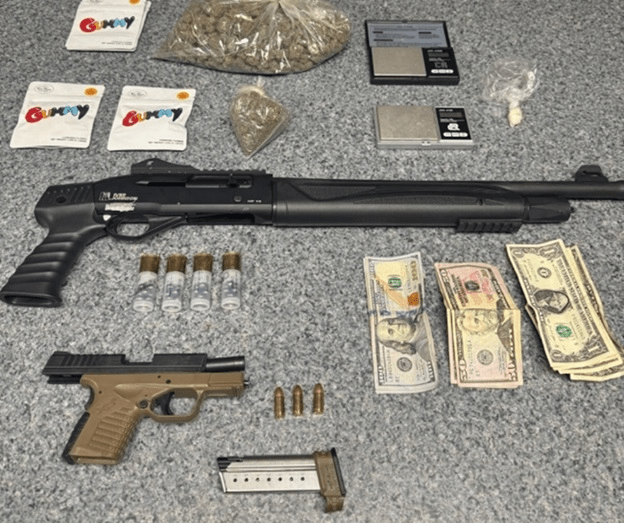 Traffic stop leads to discovery of firearms, drugs in Raynham