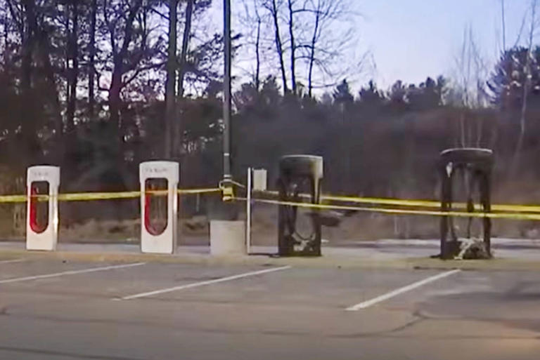 EV after the fire was put out. (NBC Boston)