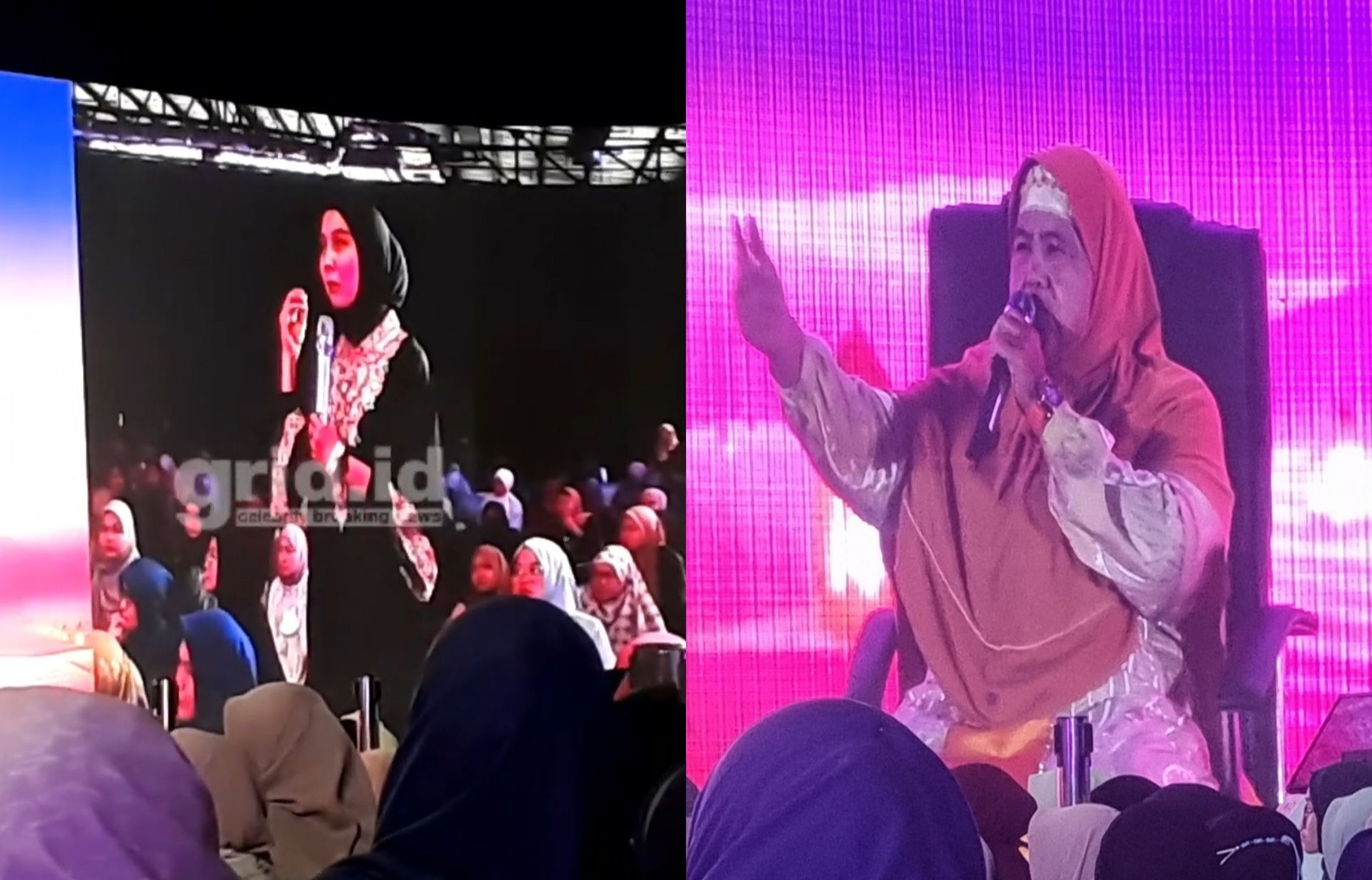 Mamah Dedeh saat mengisi kajian di acara Women Festive di Balai Kartini, Jakarta Selatan, Sabtu (8/3/2025).