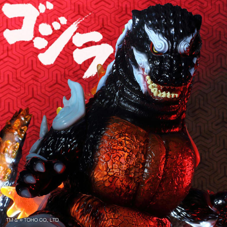 ゴジラVSデストロイア：バーニングゴジラを浮世絵風にアレンジ ゴジラ