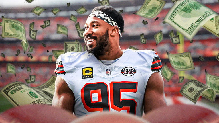 Browns' Myles Garrett trade saga ends with historic $160 million contract  extension