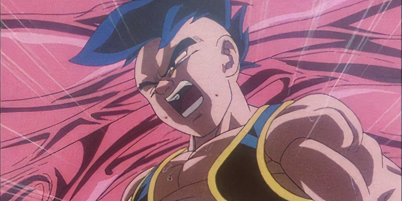 Majuub attacks from inside of Golden Great Ape Baby Vegeta in Dragon Ball GT.