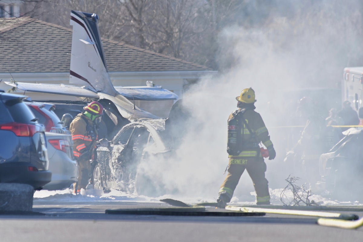 Small plane crashes in fireball outside Pennsylvania retirement home
