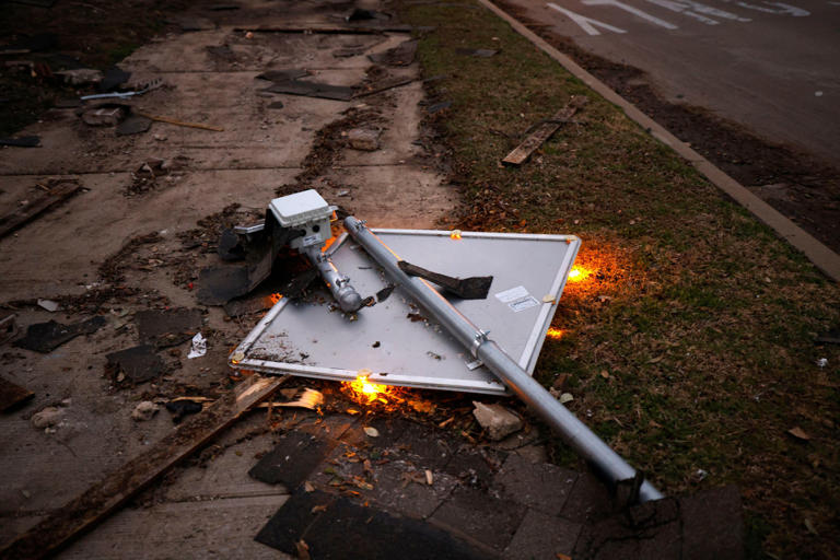 Ellis County sifts through damage after strong storm winds rake area ...