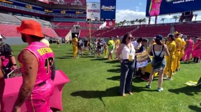 The Savannah Bananas play at Raymond James Stadium