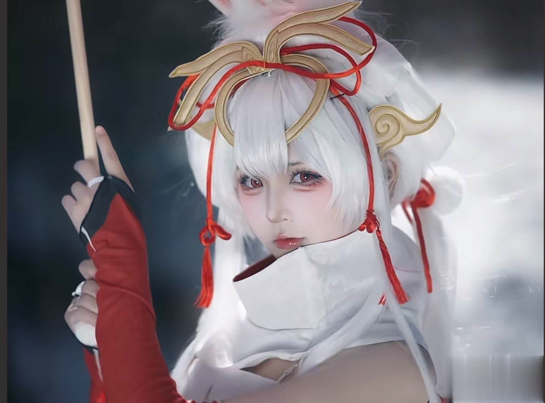 公孙离祈雪灵祝上架4年，网红cos作品氛围感拉满！ 