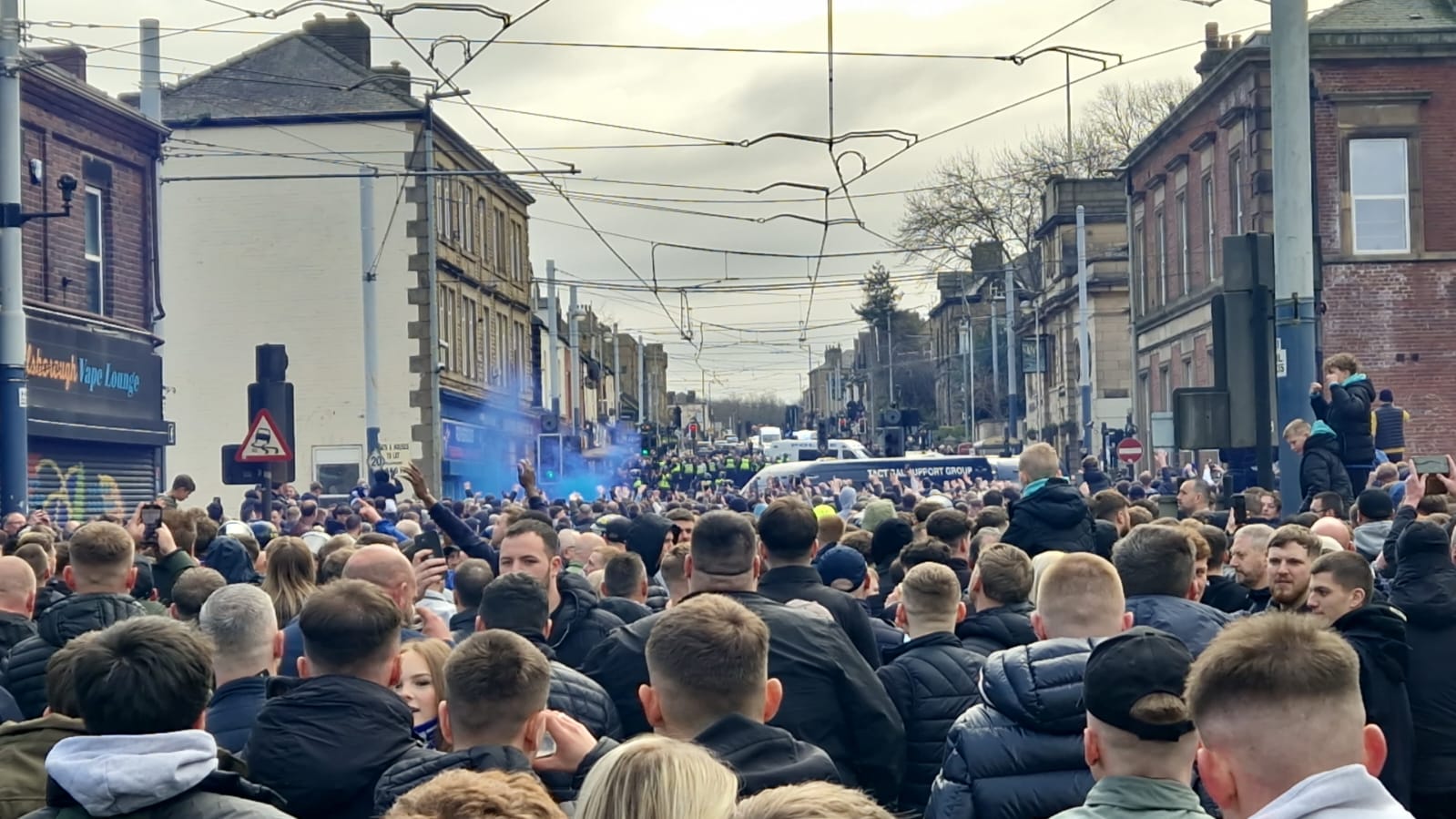 PHOTOS AND VIDEO show fans in high spirits ahead of Sheffield derby ...