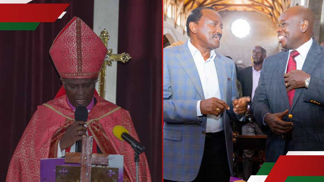 AA1B21Hu Gachagua and Kalonzo Stunned: Bishop Ole Sapit Bars Them From Speaking in Church