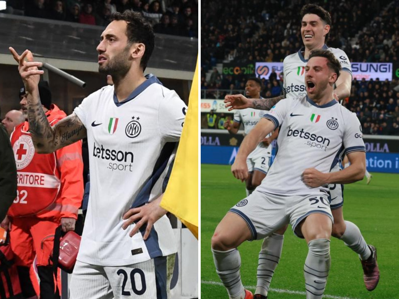 Malore di un tifoso nel settore ospiti, la partita si ferma per 6'. Poi il gol di Carlos Augusto