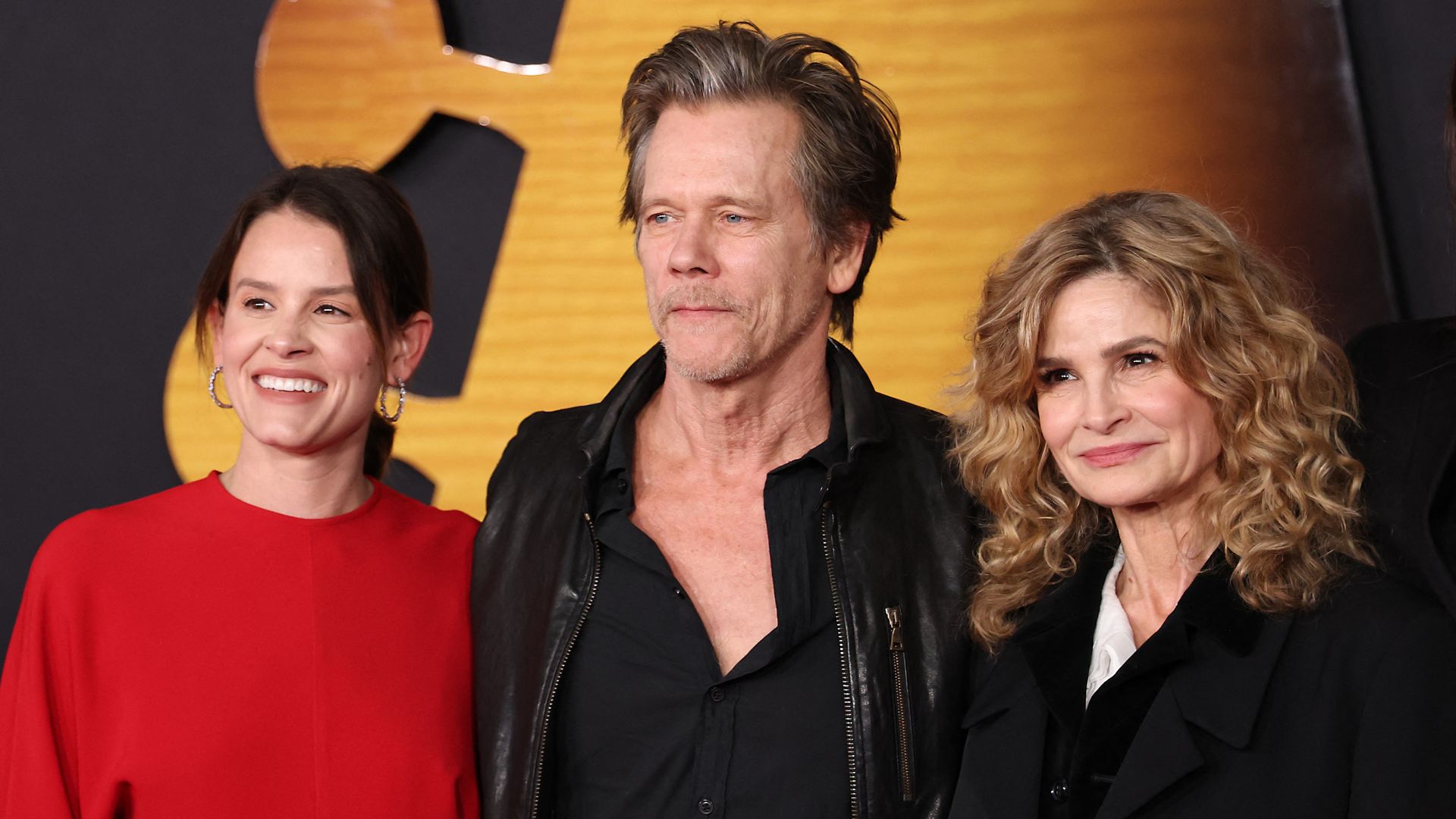 Kevin Bacon & Kyra Sedgwick come together with son Travis to celebrate