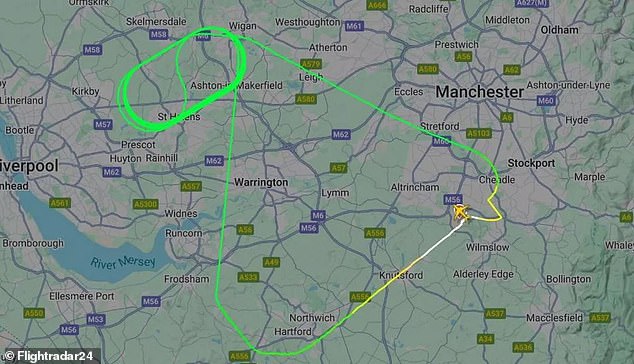 AA1B2vSJ Emergency Services Rush to Scene as Ryanair Flight Returns to UK