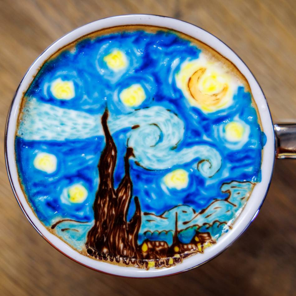 „Latte Art“ – wenn der Cappuccino zum Kunstwerk wird