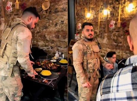 Askeri üniforma ile garsonluğun cezası belli oldu! Şaşkına çeviren savunma