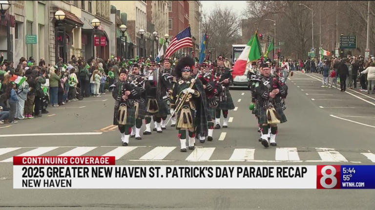 new haven st pattys day parade route 2025