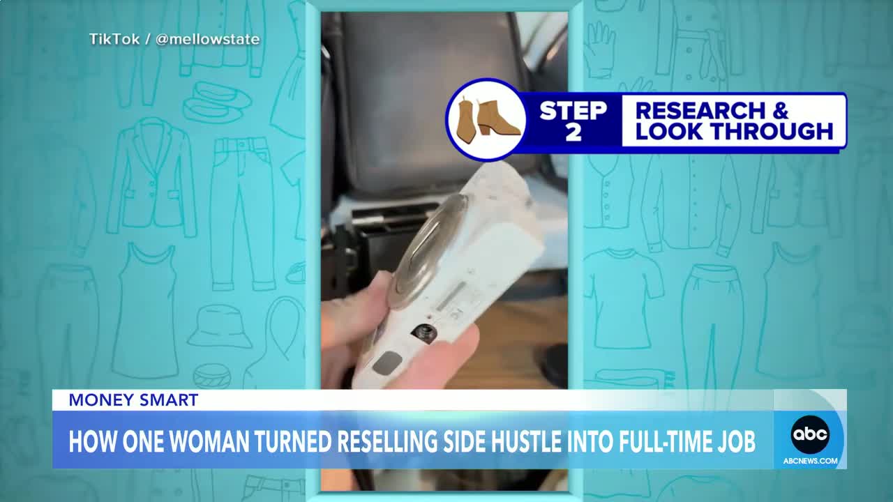 Woman pays off student loans by reselling thrifted clothes