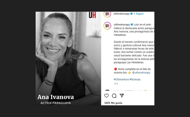 Captura de Instagram