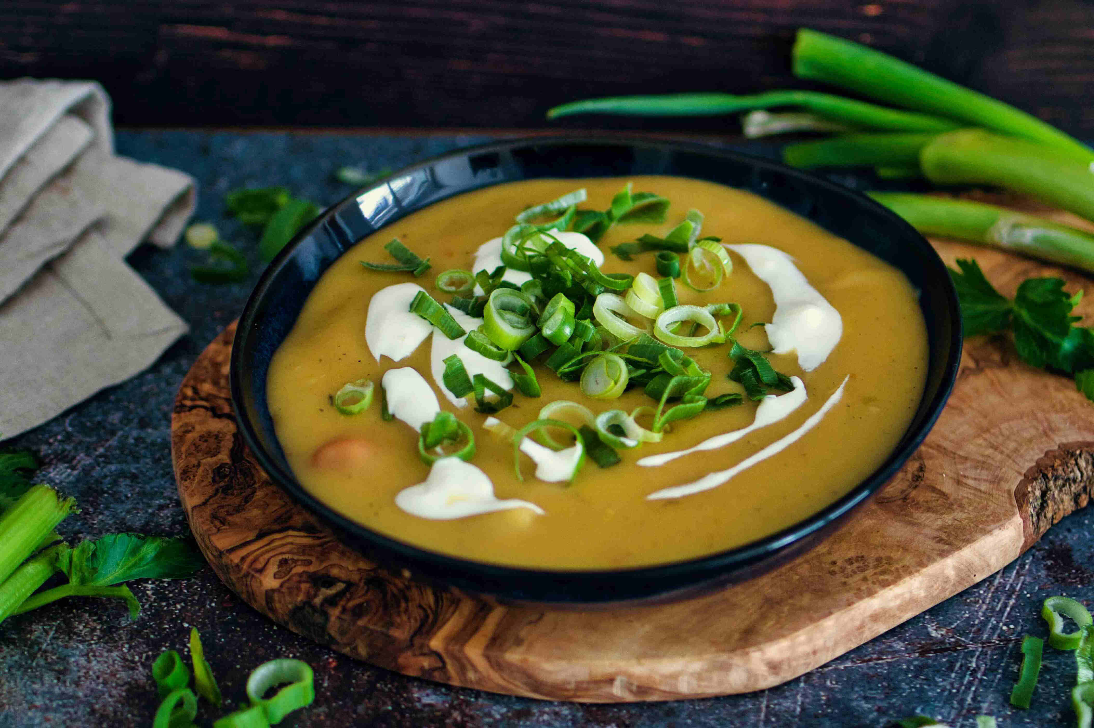 Rezept: Vegane Kartoffelsuppe