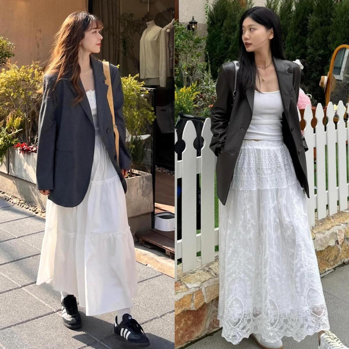 “半身裙+德训鞋”才是今年最时髦穿搭，这样穿好看爆了！