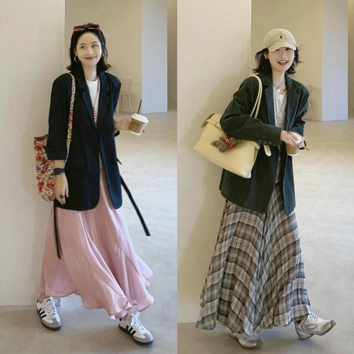 “半身裙+德训鞋”才是今年最时髦穿搭，这样穿好看爆了！