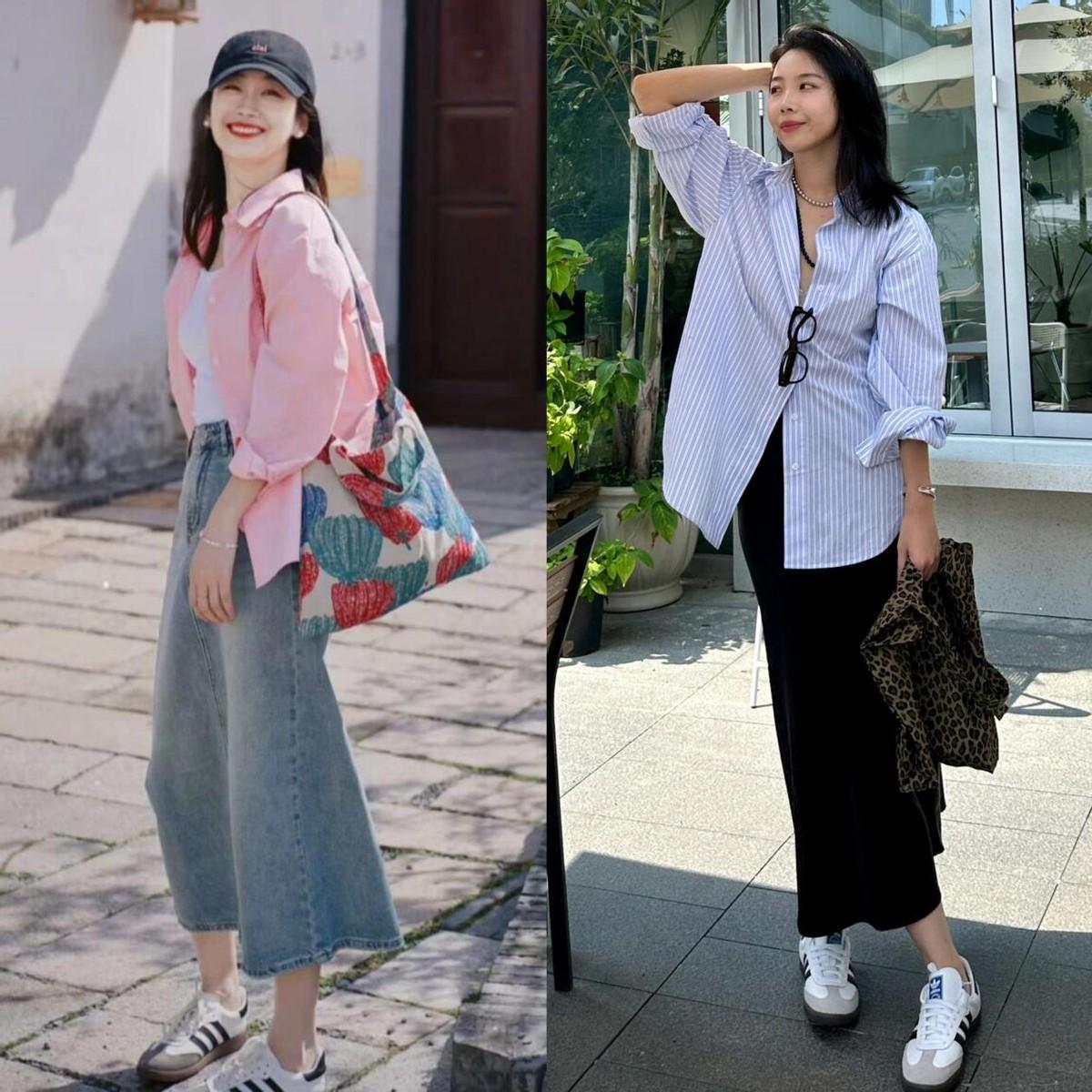 “半身裙+德训鞋”才是今年最时髦穿搭，这样穿好看爆了！