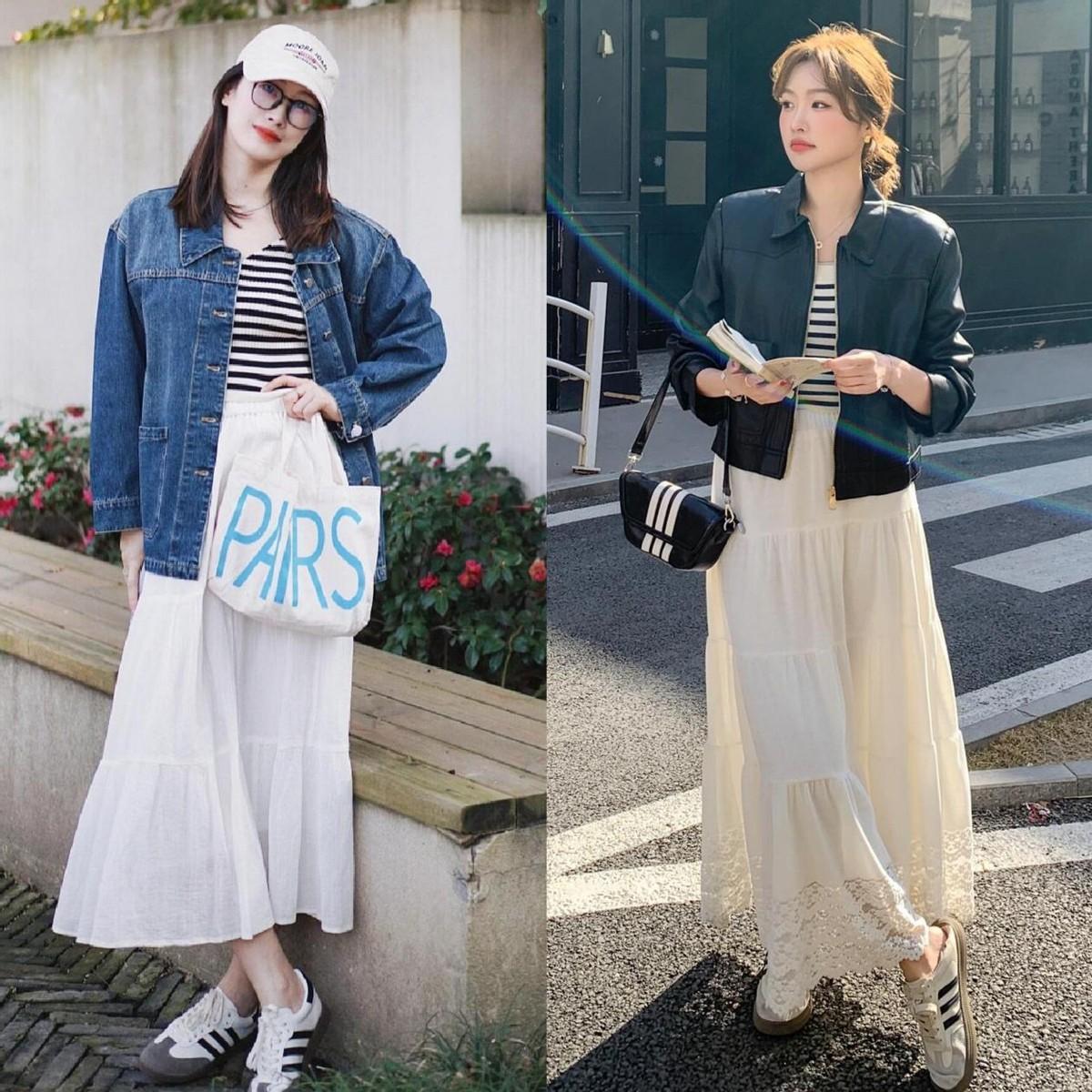 “半身裙+德训鞋”才是今年最时髦穿搭，这样穿好看爆了！