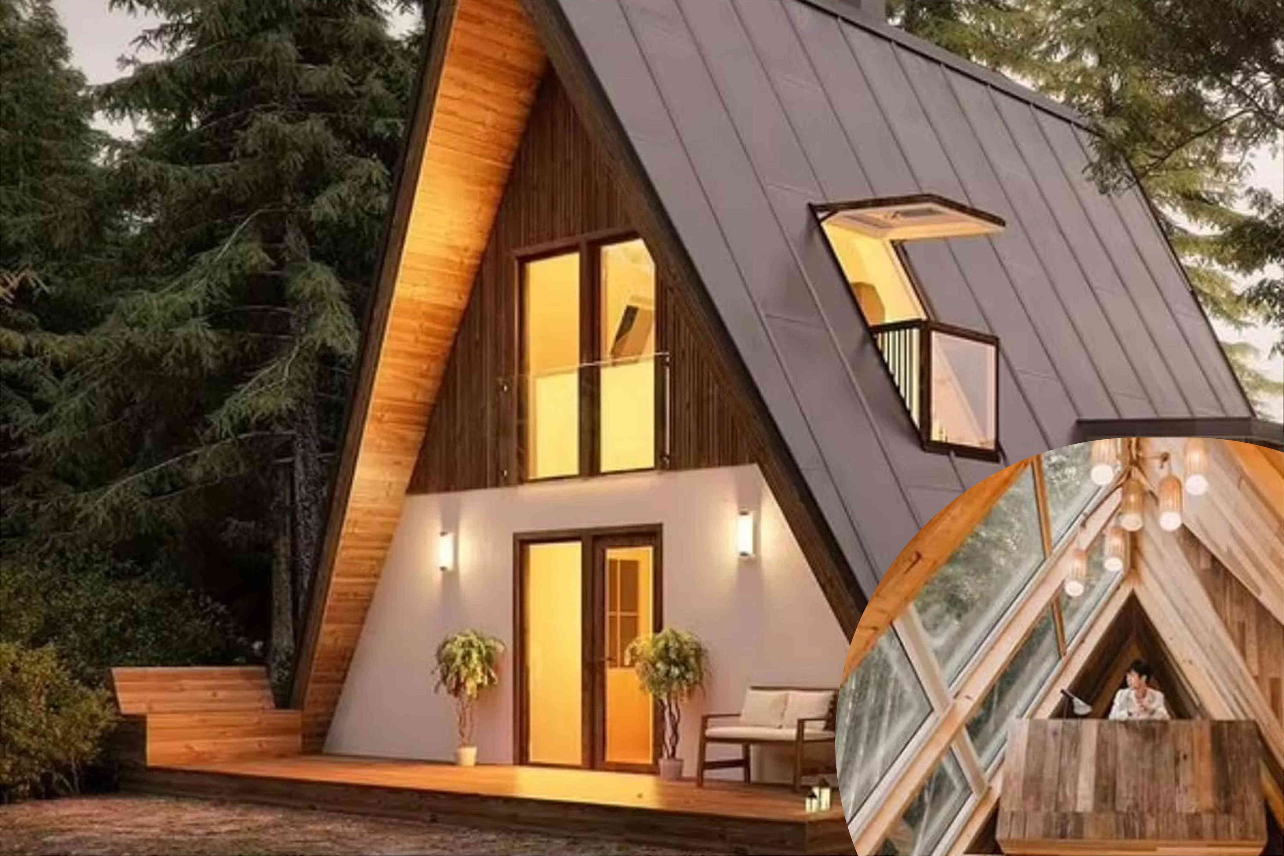 Amazon Is Selling a CabinStyle Tiny Home with 2 Bedrooms, Panoramic