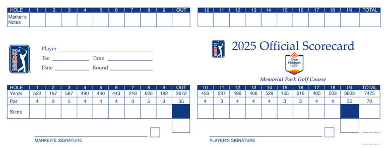 Memorial Park Golf Course: Scorecard and course breakdown for 2025