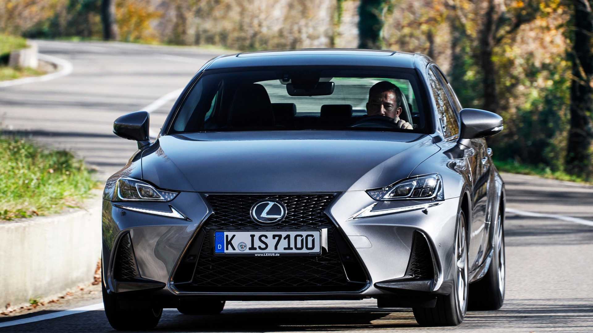 2017 Lexus IS Gray Front View Driving