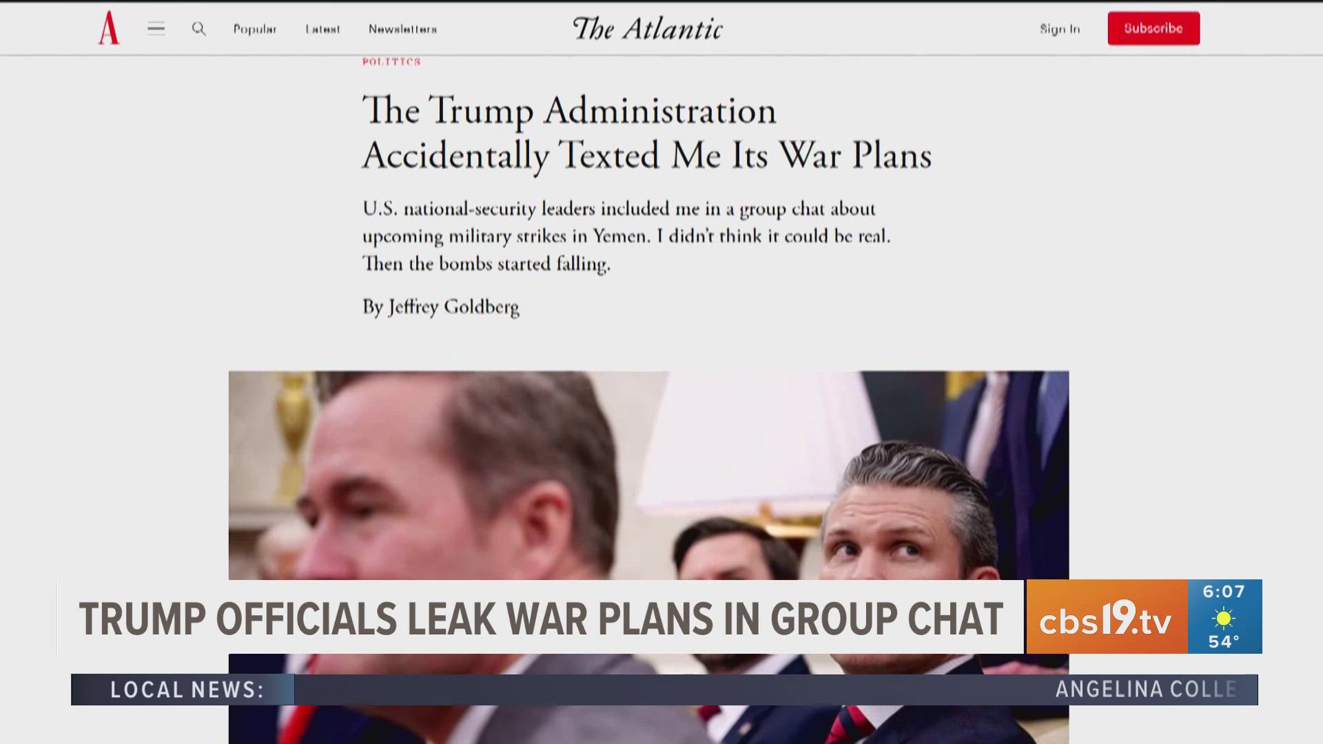 Trump officials leak confidential war plans to journalist in 'secure' group chat