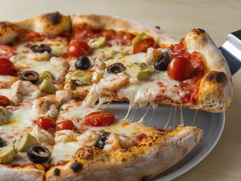 Wow! Diese Pizza schmeckt so lecker und ist ein wahrer Fettkiller