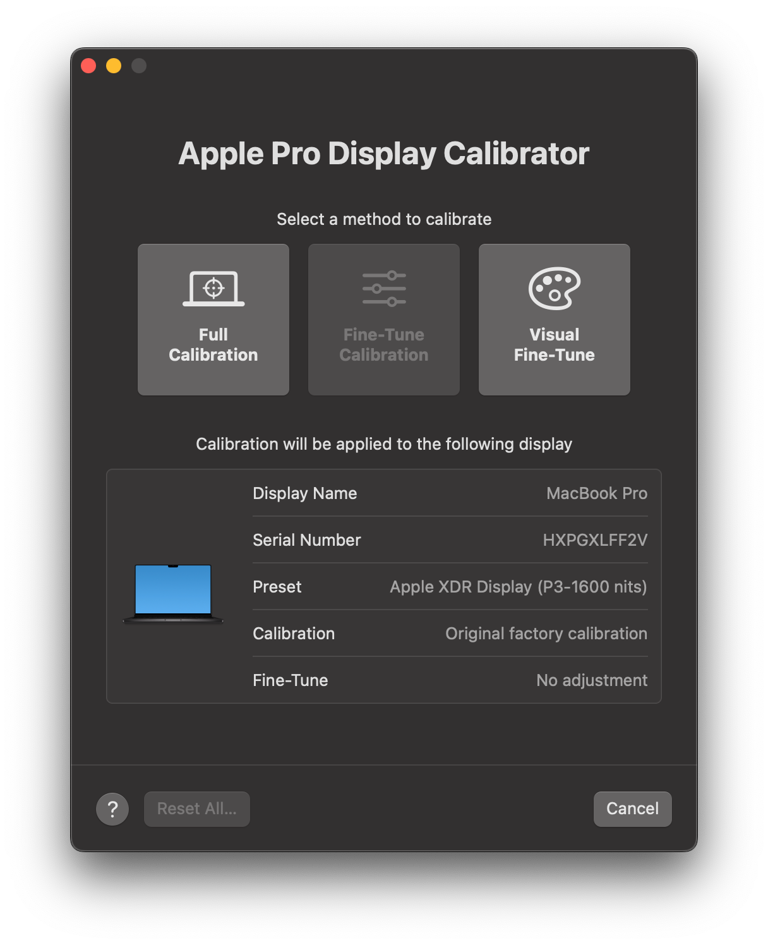 The macOS Display Calibrator App