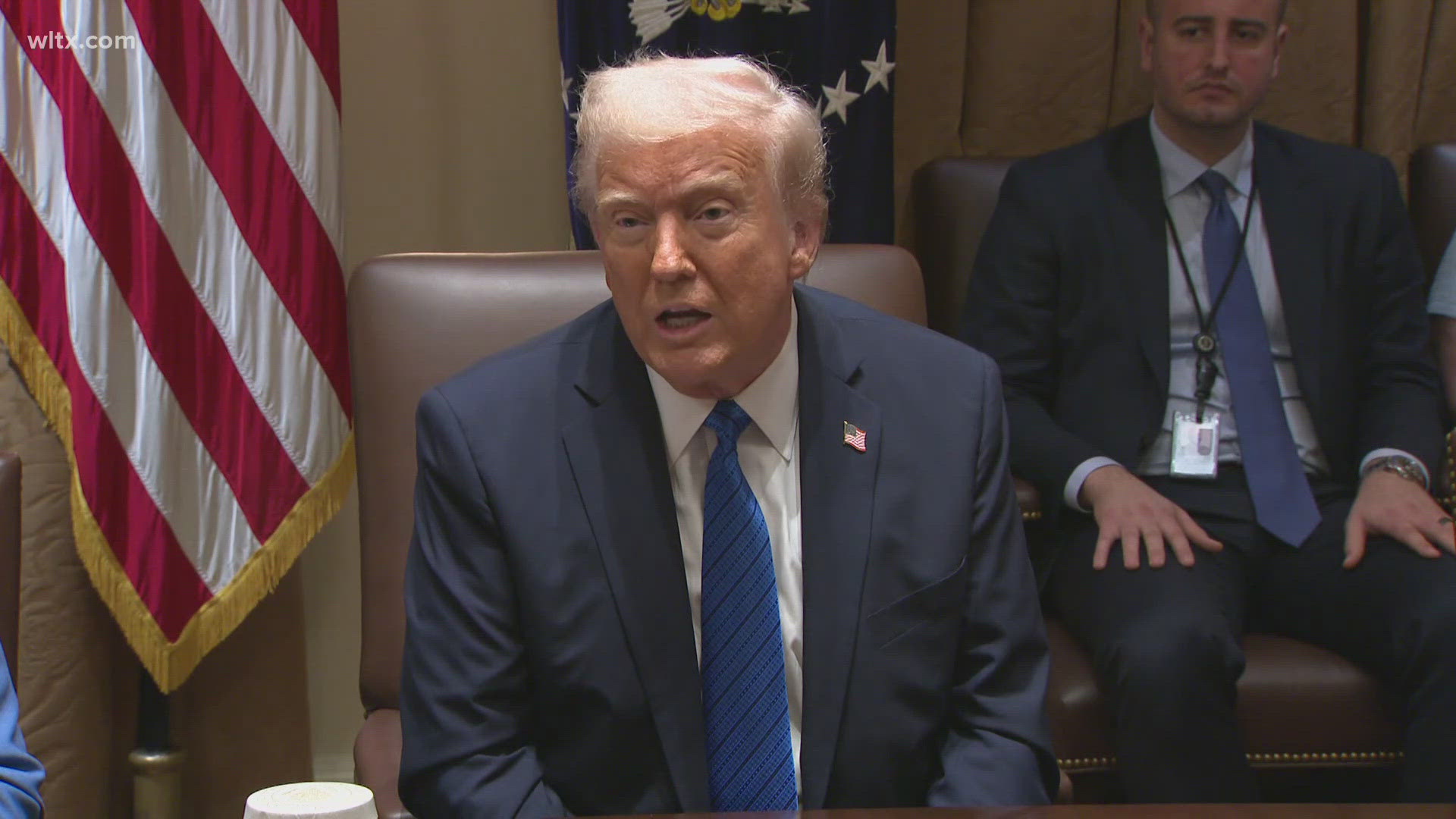 Trump defends national security adviser amid Signal leak fallout