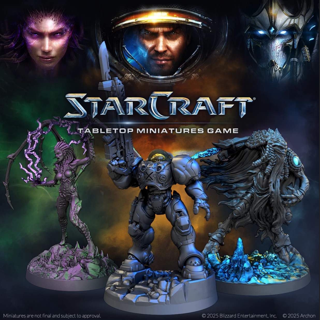 Starcraft miniatures game lets you play as Terran, Zerg, or Protoss