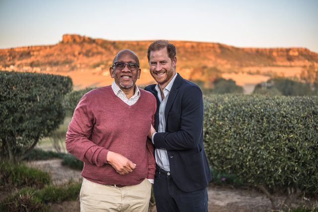 Getty Prince Seeiso and Prince Harry in Lesotho on October 1, 2024
