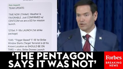Marco Rubio Asked Point Blank If Leaked Chat Containing Strike Times