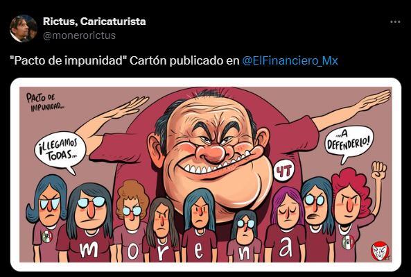 Cartón de Rictus de El Financiero. Foto: Captura de pantalla
