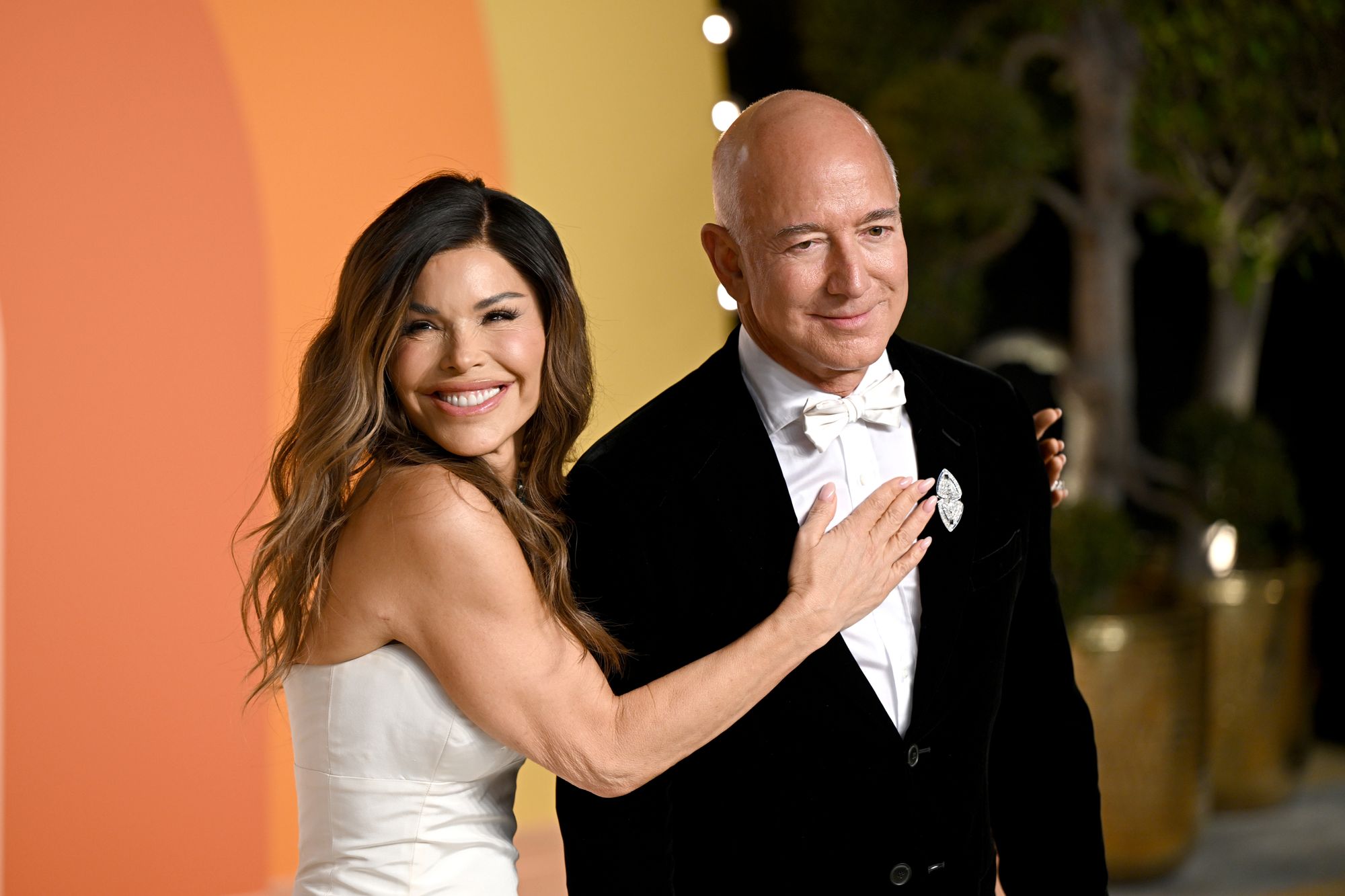 Mr Bezos describes fiancée Lauren as ‘big-hearted’ (Doug Peters / PA Wire)