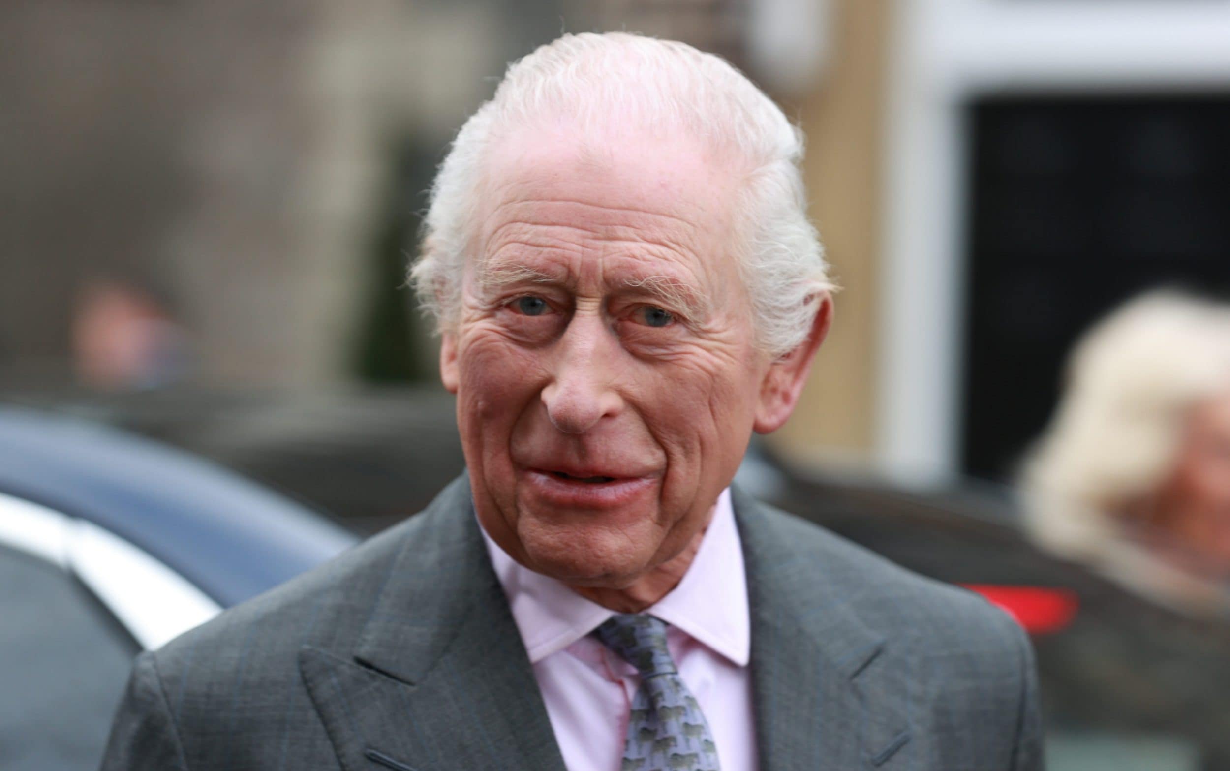 King Charles pictured on a visit to Banbridge Old Town Hall in Northern Ireland on March 21 - PA