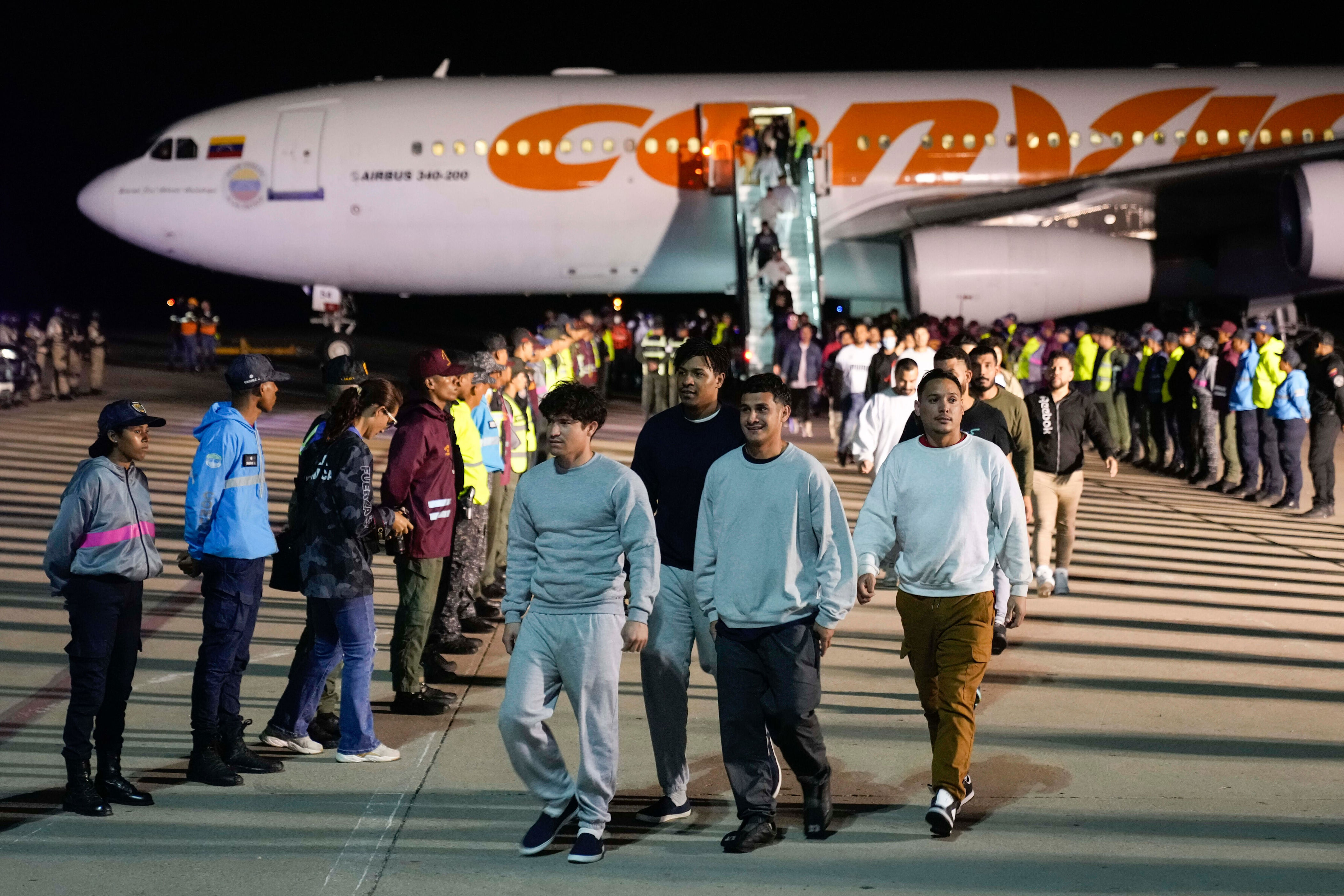 Deportación de migrantes venezolanos, a Caracas, en marzo de 2025.